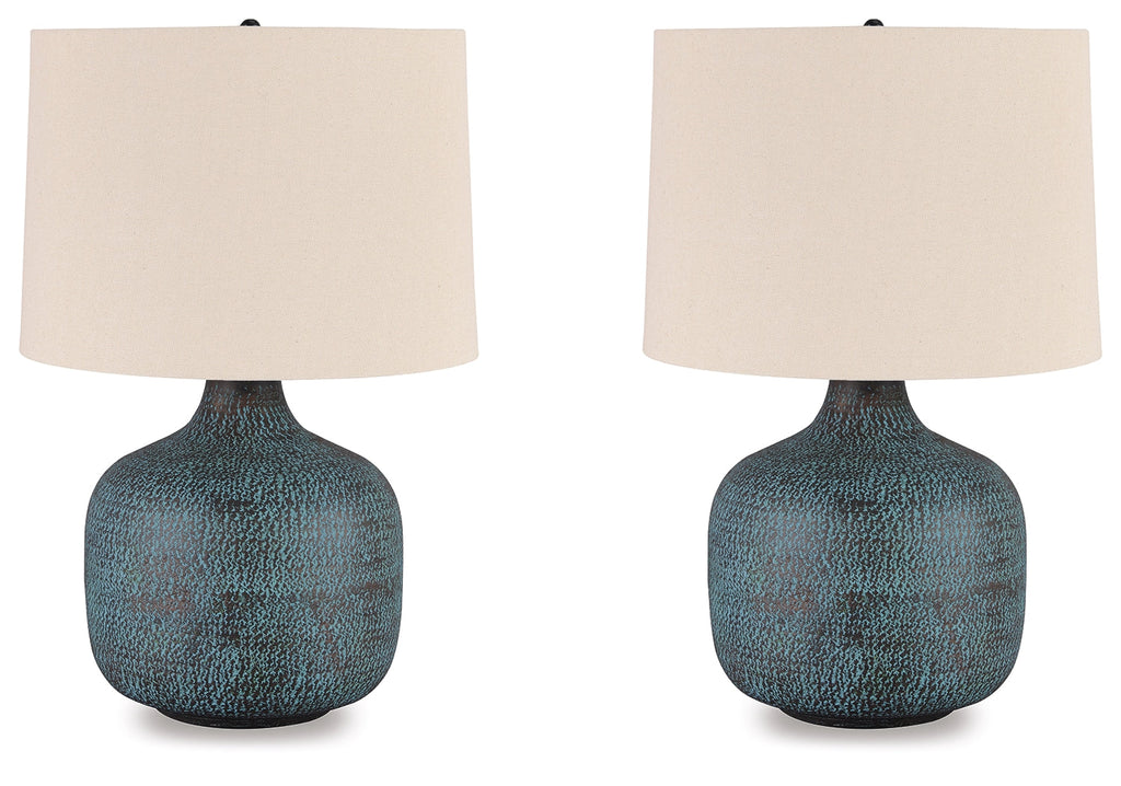 Malthace Patina Table Lamp (Set of 2)