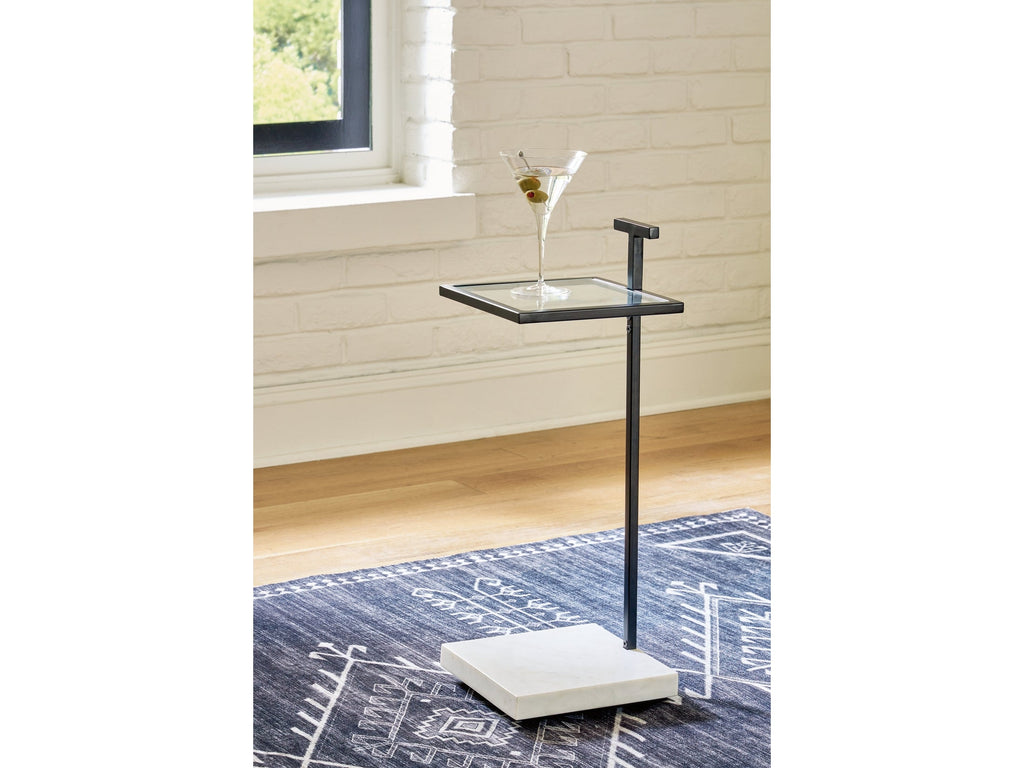 Mannill Black/White Accent Table