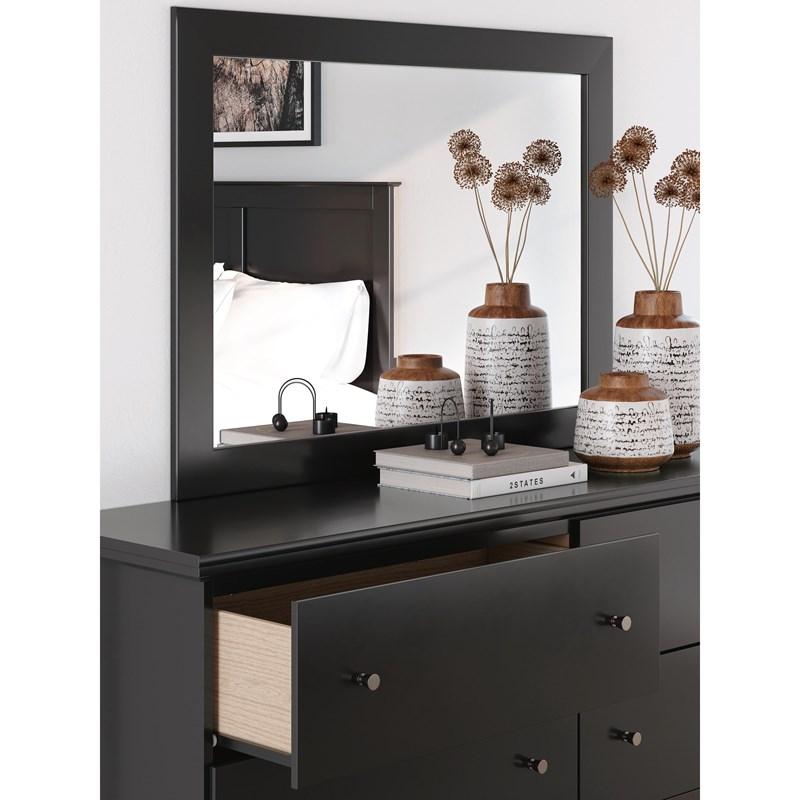 Maribel Black Bedroom Mirror