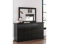 Maribel Black Dresser & Mirror