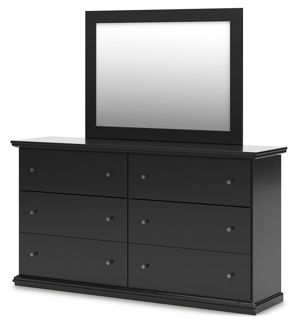 Maribel Black Dresser & Mirror