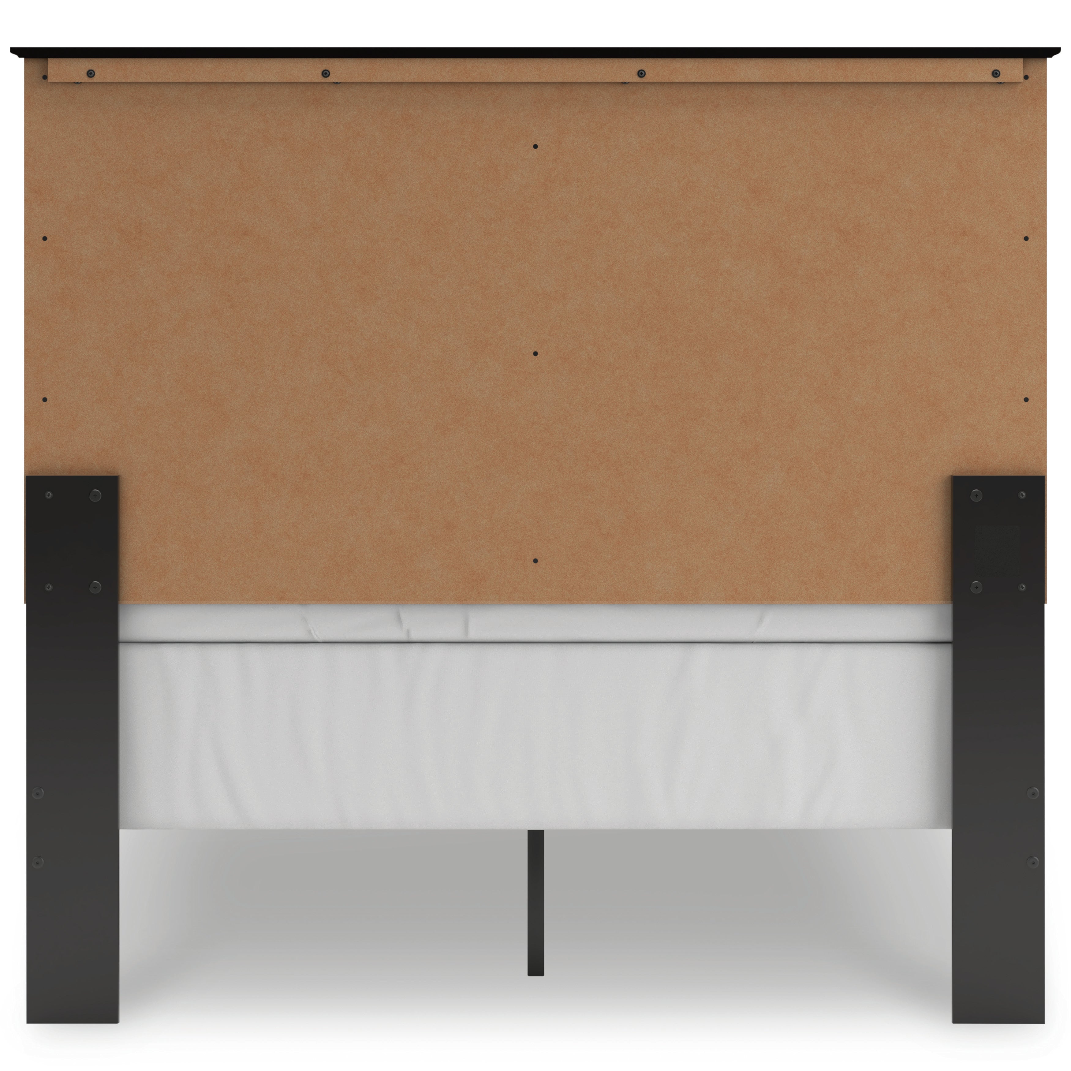 Maribel Full Panel Bed, Dresser, Mirror and 2 Nightstands, Black