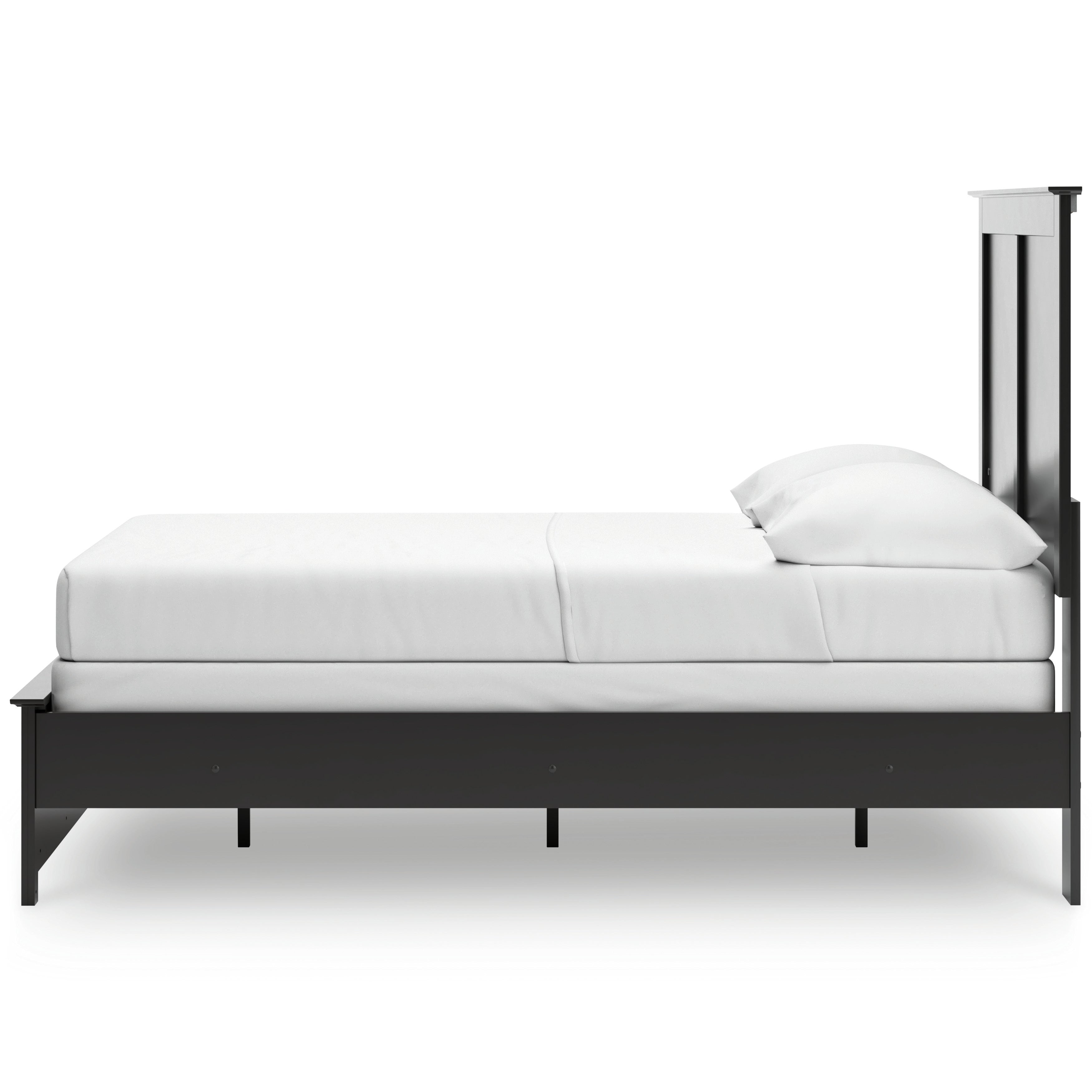 Maribel Black Full Panel Bed, Chest and 2 Nightstands