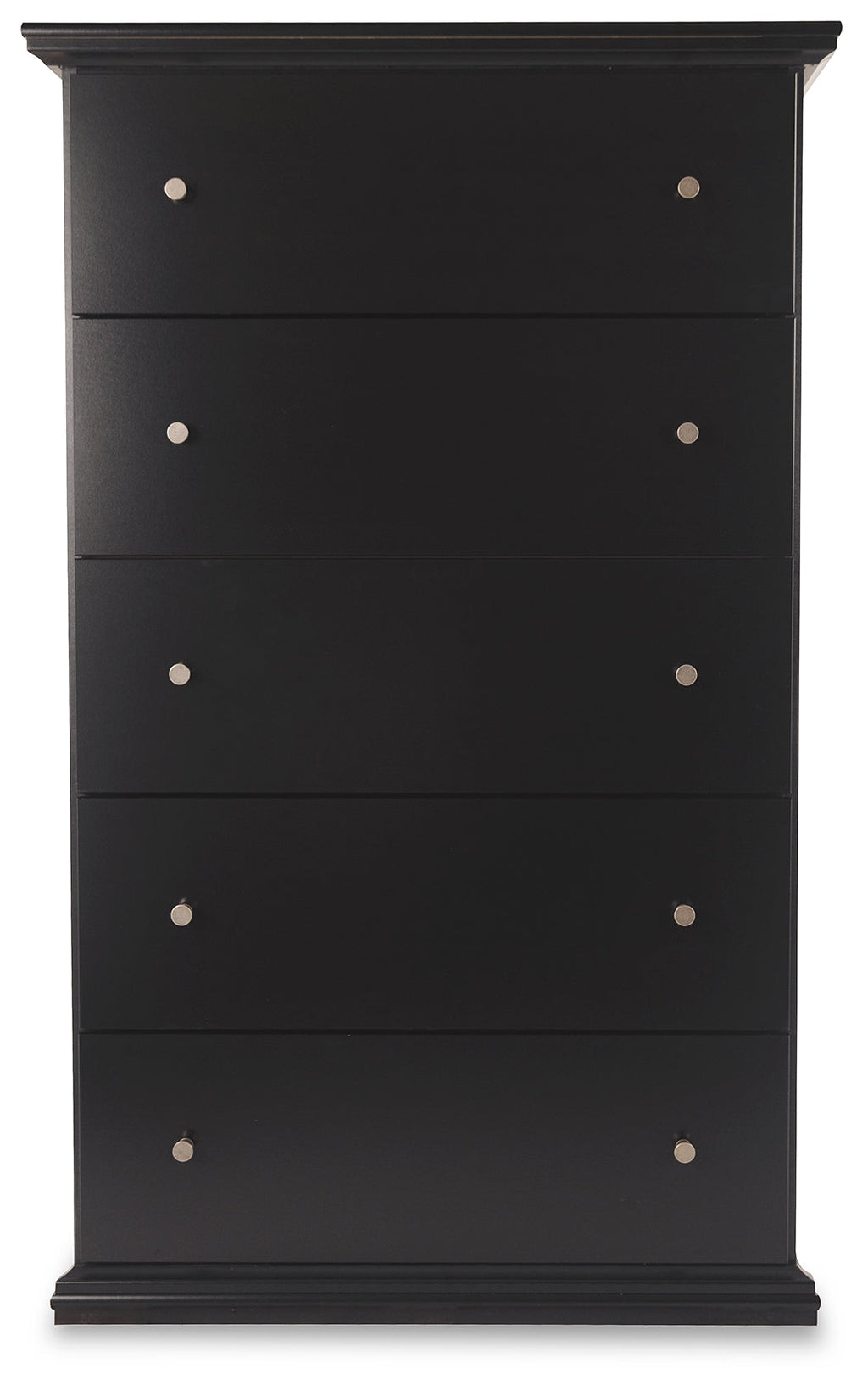 Maribel Full Panel Bed, Dresser, Mirror and Chest, Black