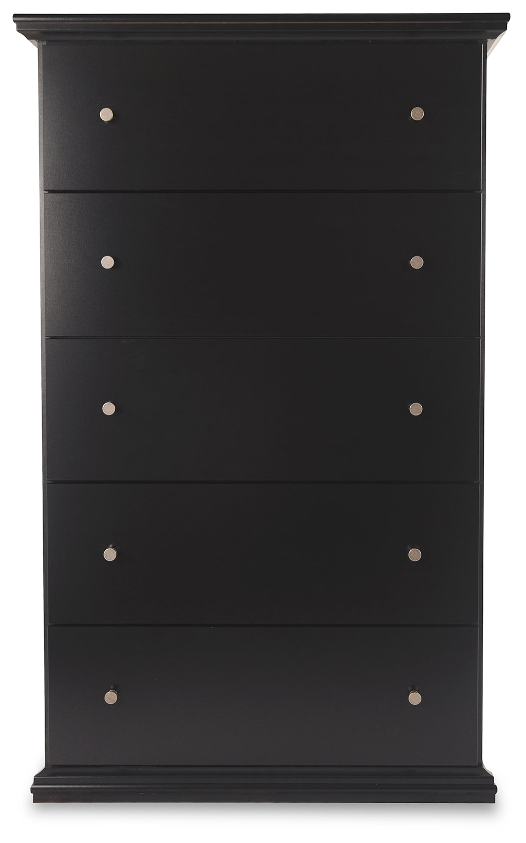 Maribel Full Panel Bed, Dresser, Mirror and Chest, Black