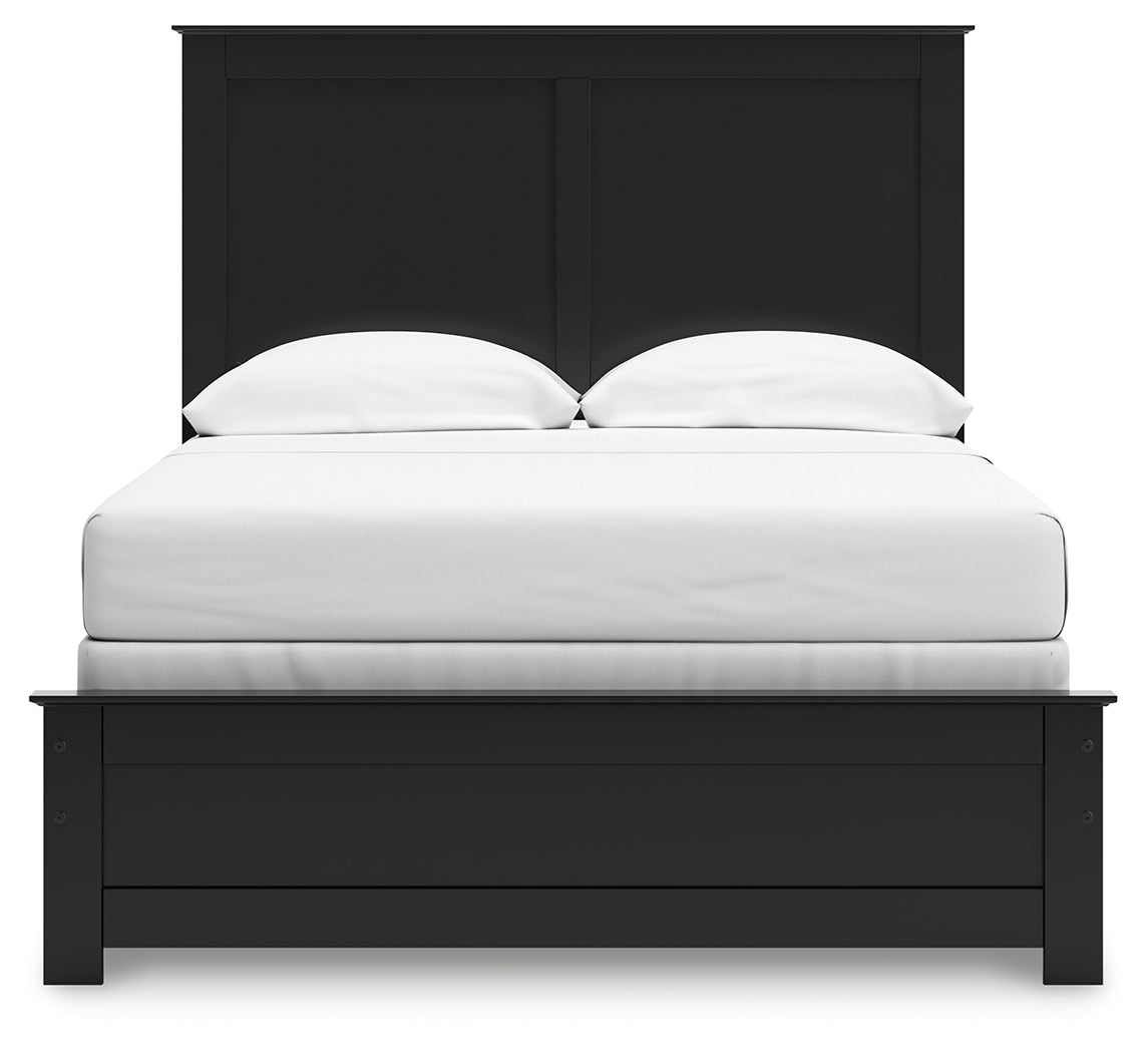 Maribel Black Full Panel Youth Bed
