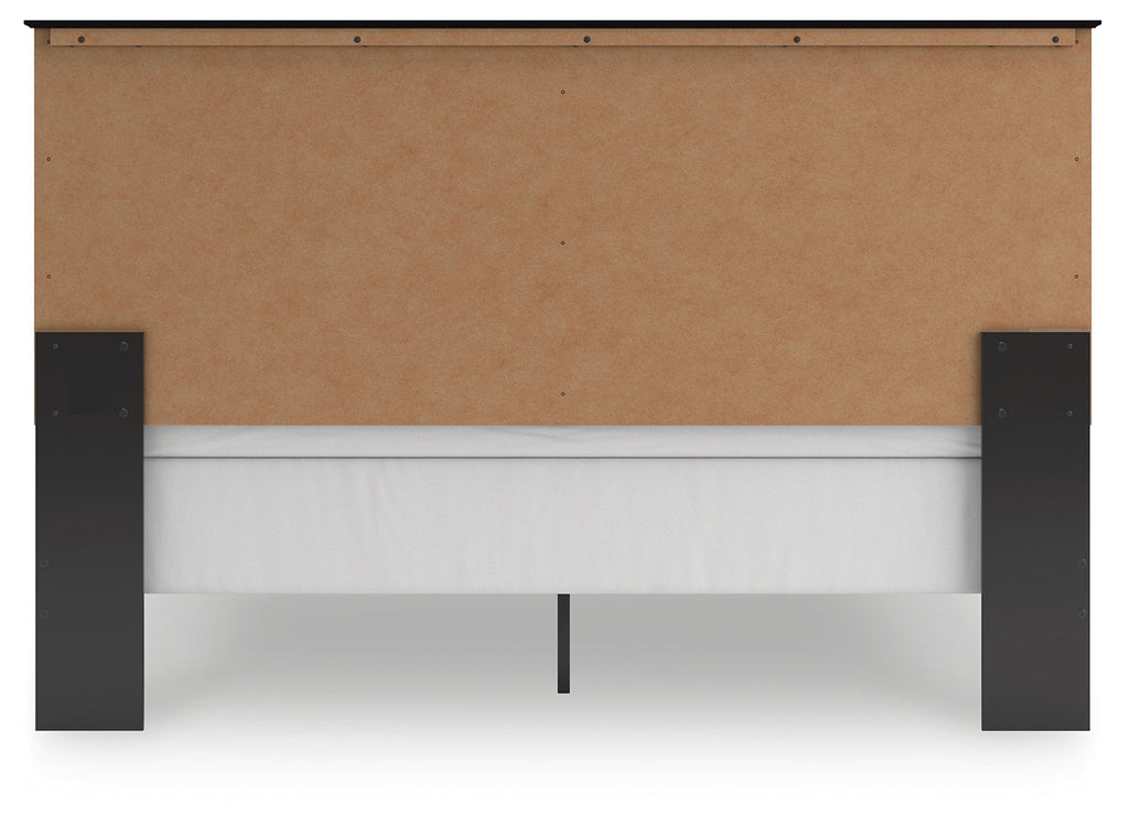 Maribel Black King Panel Bed