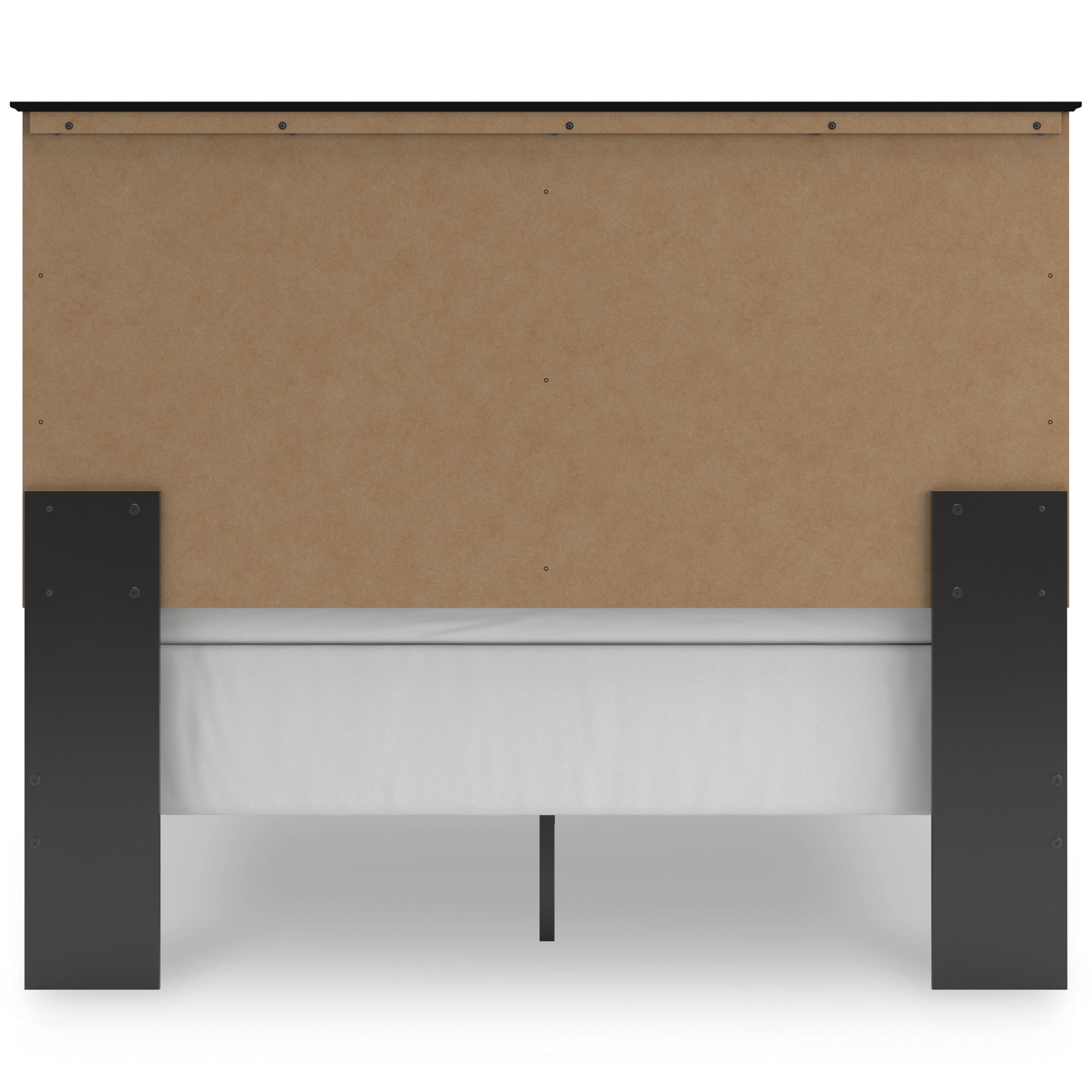 Maribel Black Queen Panel Bed, Chest and Nightstand