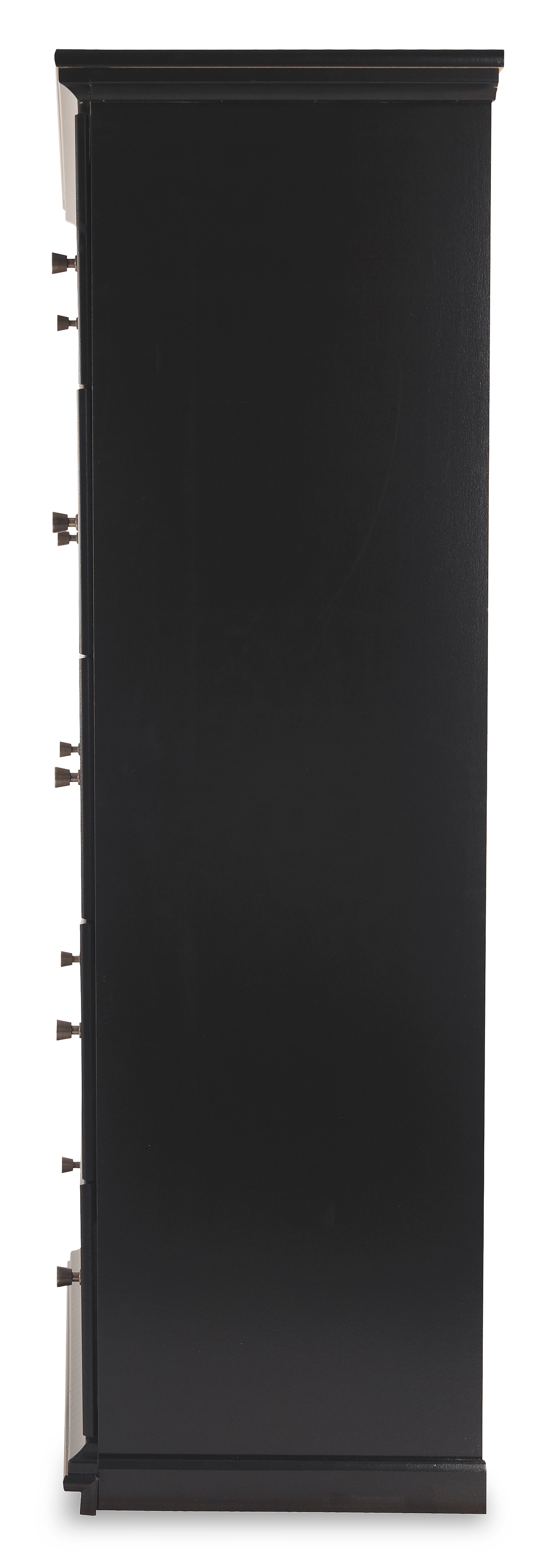 Maribel Black Full Panel Bed, Chest and Nightstand