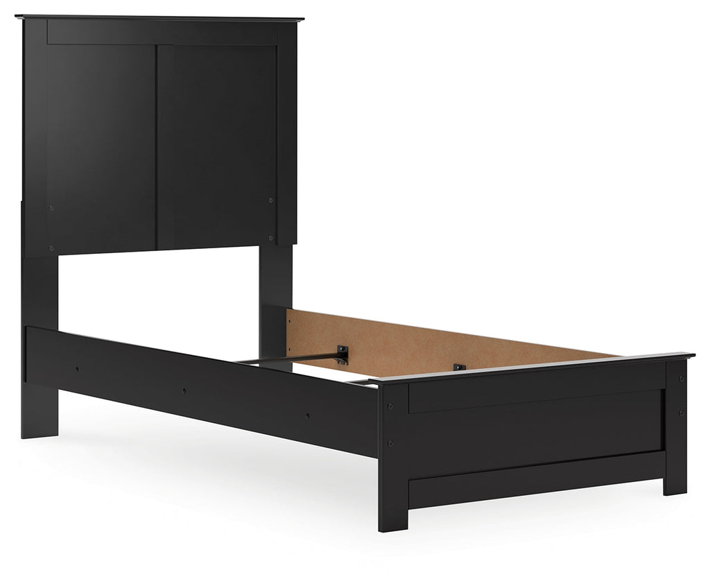 Maribel Black Twin Panel Youth Bed