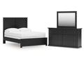 Maribel Full Panel Bed, Dresser and Mirror