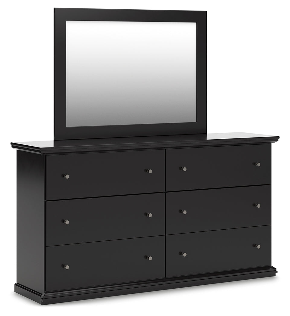 Maribel King Panel Bed, Dresser, Mirror and 2 Nightstands
