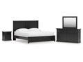 Maribel King Panel Bed, Dresser, Mirror and Nightstand