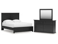 Maribel Queen Panel Bed with Dresser and Mirror