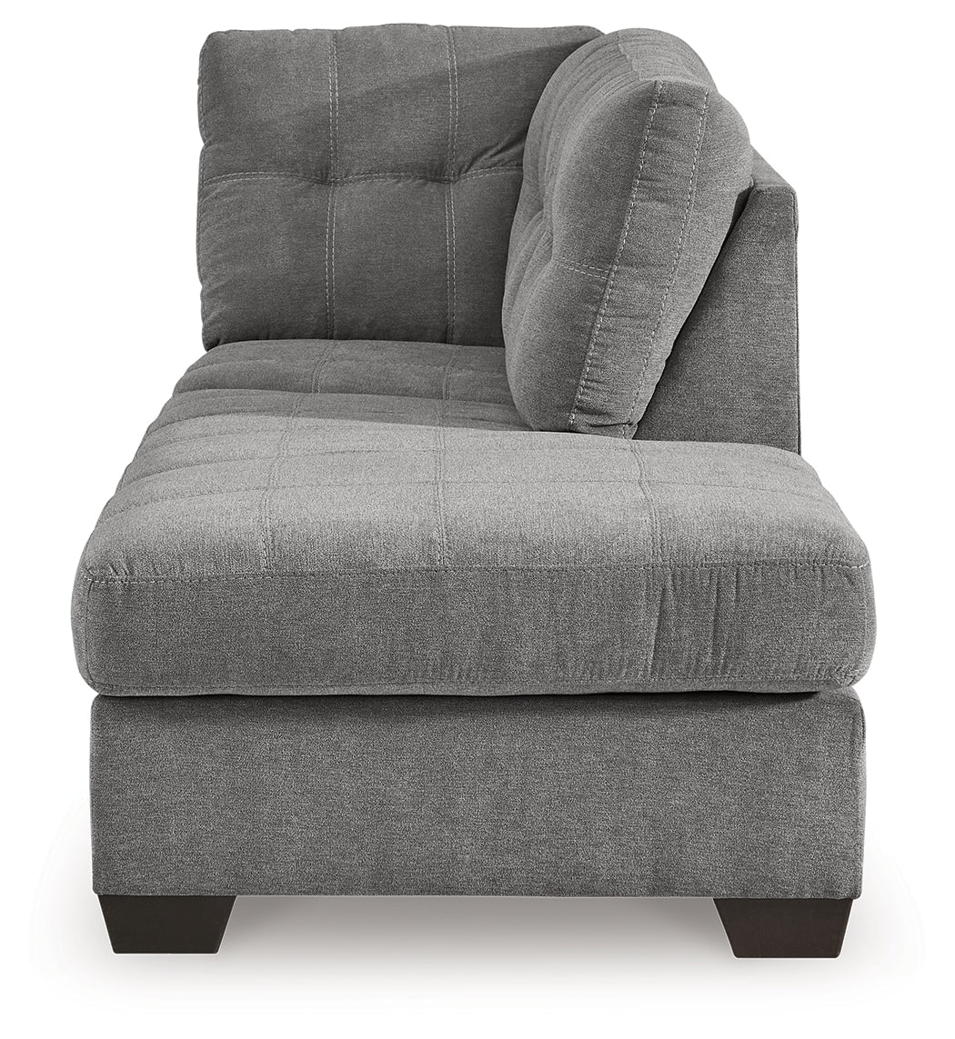 Marleton Gray 2-Piece Sectional and Ottoman