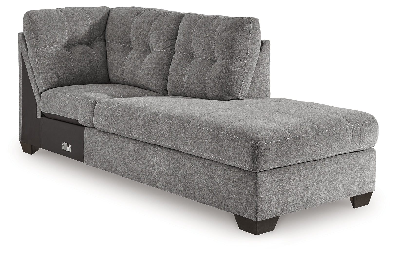 Marleton Gray 2-Piece Sectional and Ottoman