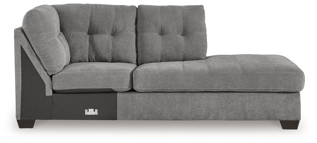 Marleton Gray 2-Piece Sectional and Ottoman