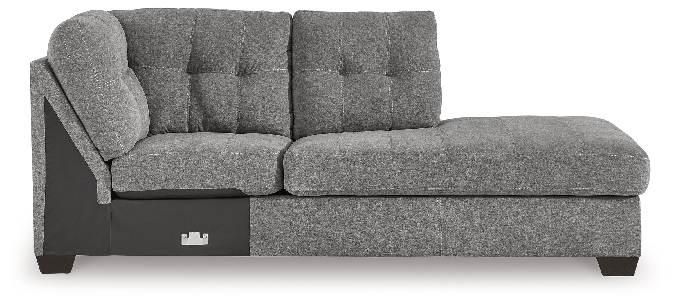 Marleton Gray 2-Piece Sectional and Ottoman