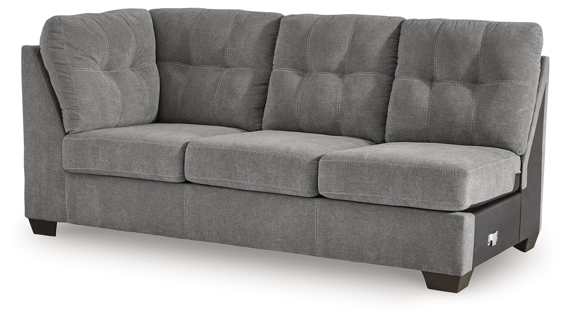 Marleton Gray 2-Piece Sectional and Ottoman