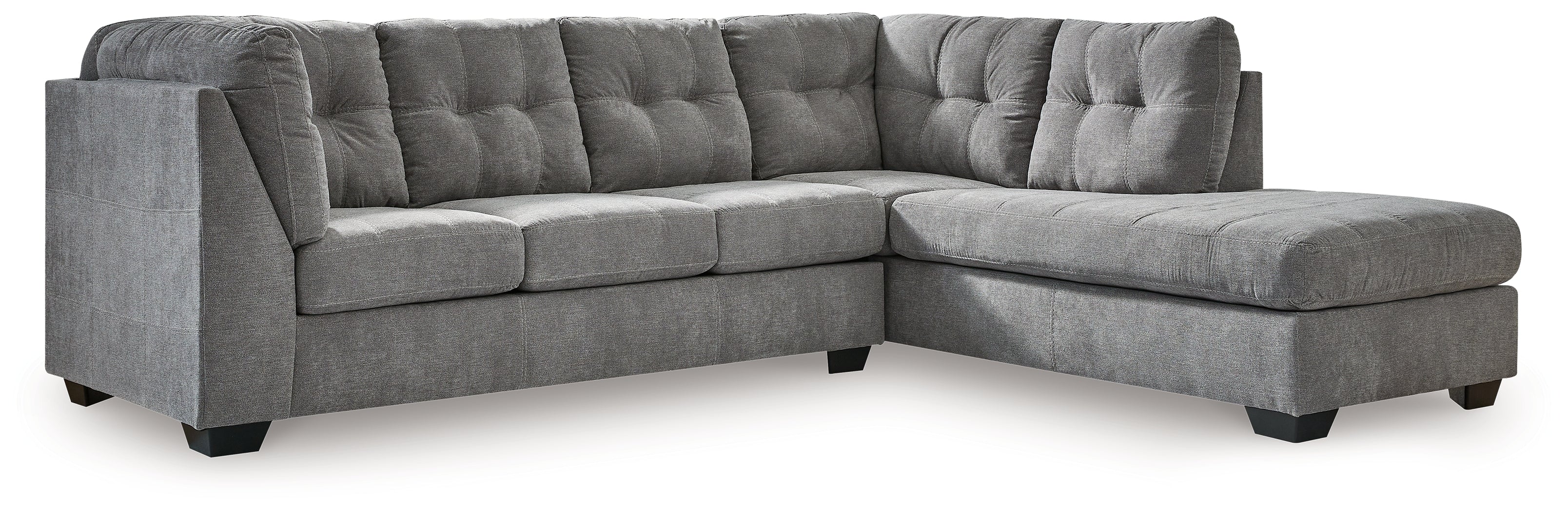 Marleton Gray 2-Piece Sectional w/Chaise