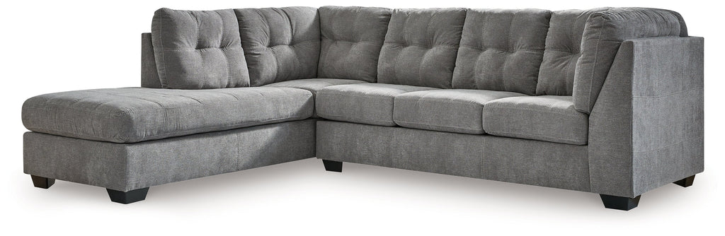 Marleton Gray 2-Piece Sleeper Sectional w/Chaise