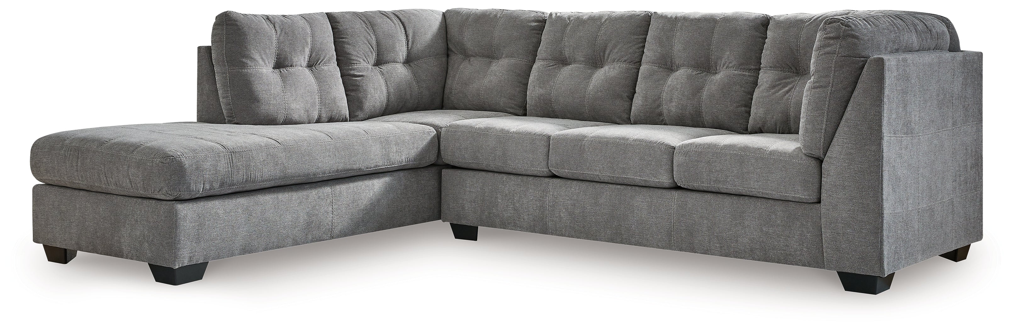 Marleton Gray 2-Piece Sleeper Sectional w/Chaise