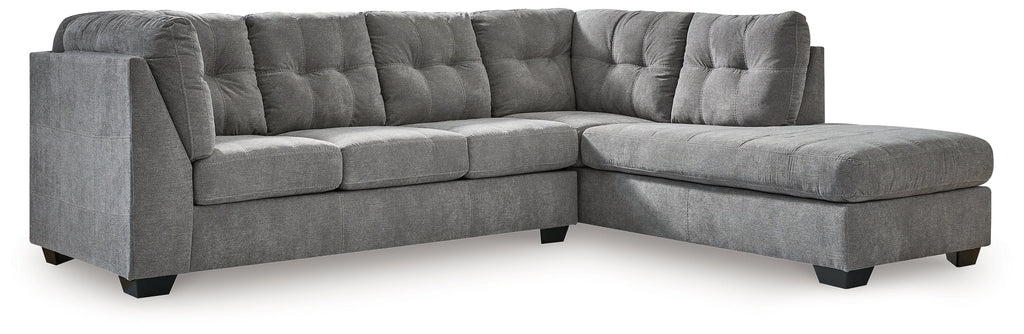 Marleton Gray 2-Piece Sleeper Sectional with Chaise