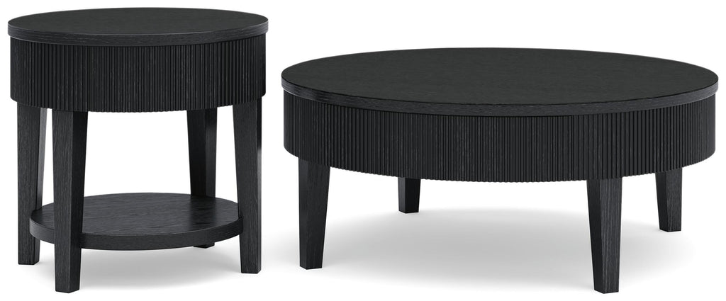 Marstream Black Coffee Table and End Table