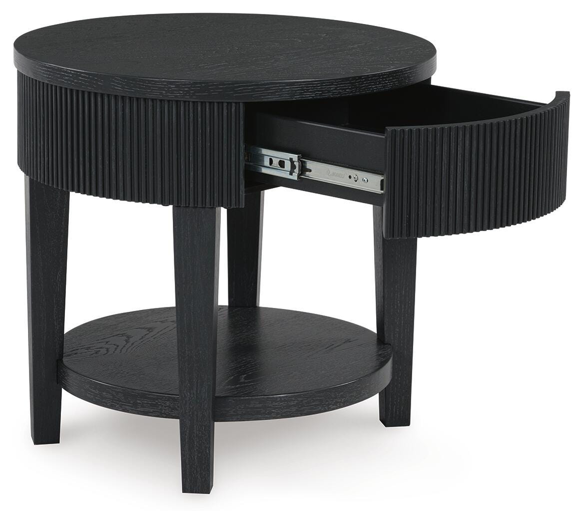 Marstream Black Coffee Table and End Table
