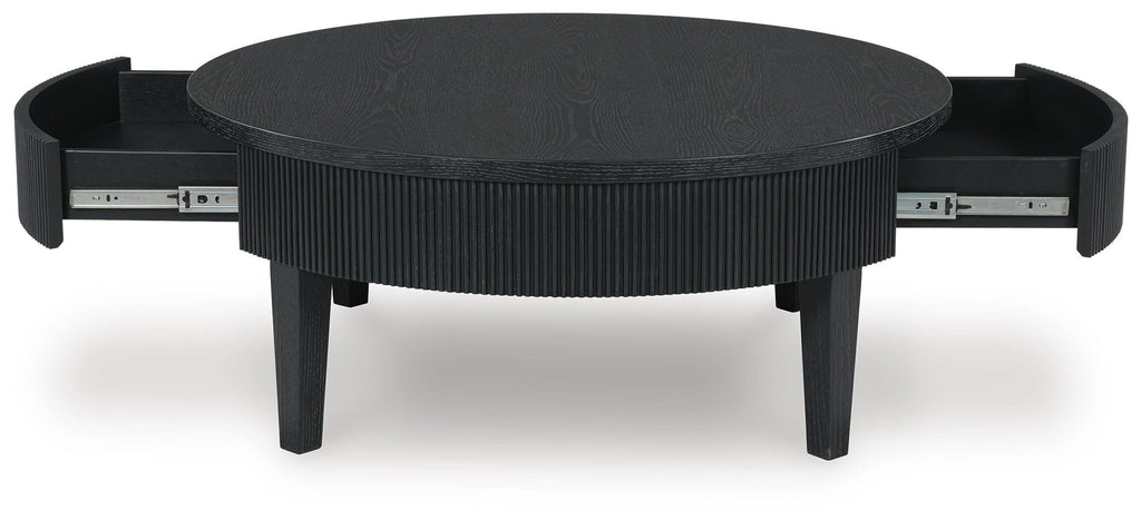 Marstream Black Coffee Table and End Table