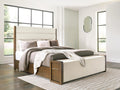 Marxmore Brown Queen Upholstered Storage Bed
