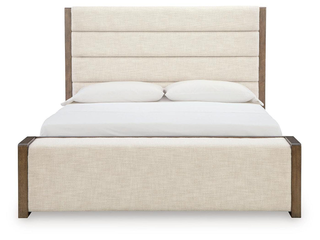 Marxmore Brown Queen Upholstered Storage Bed