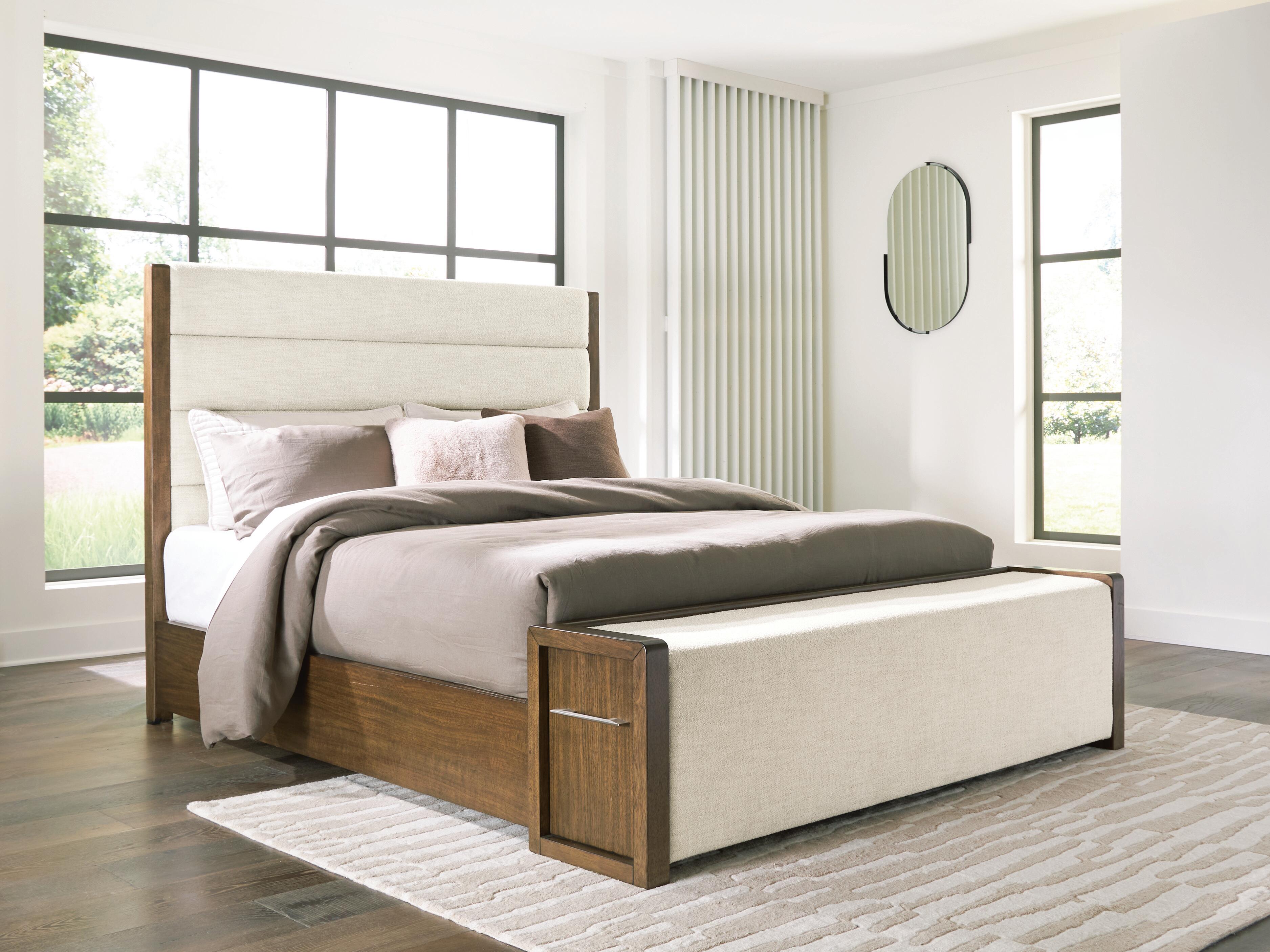 Marxmore Brown Queen Upholstered Storage Bed