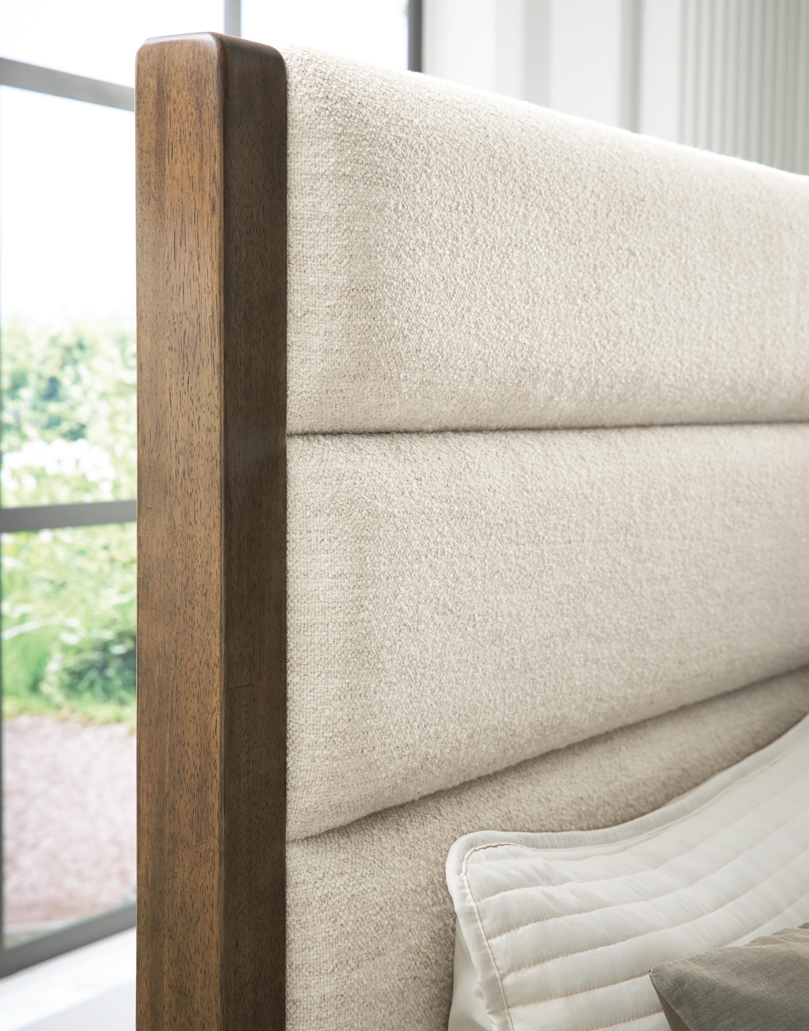 Marxmore Brown Queen Upholstered Storage Bed
