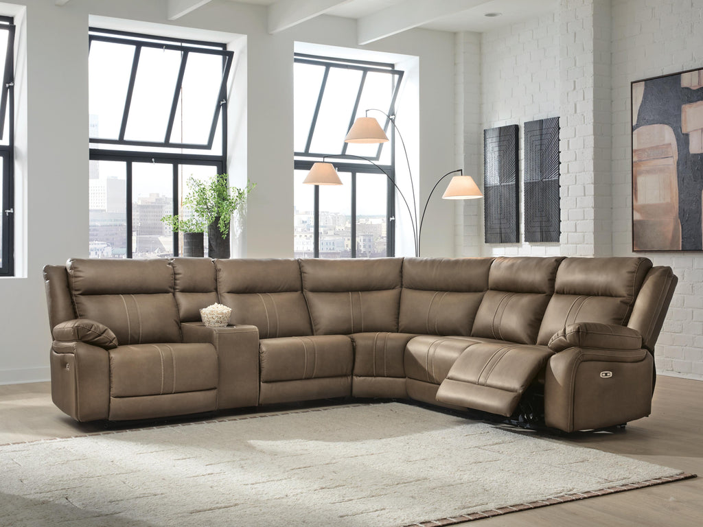 Max-Momentum Biscotti 6 Pc Power Reclining Sectional