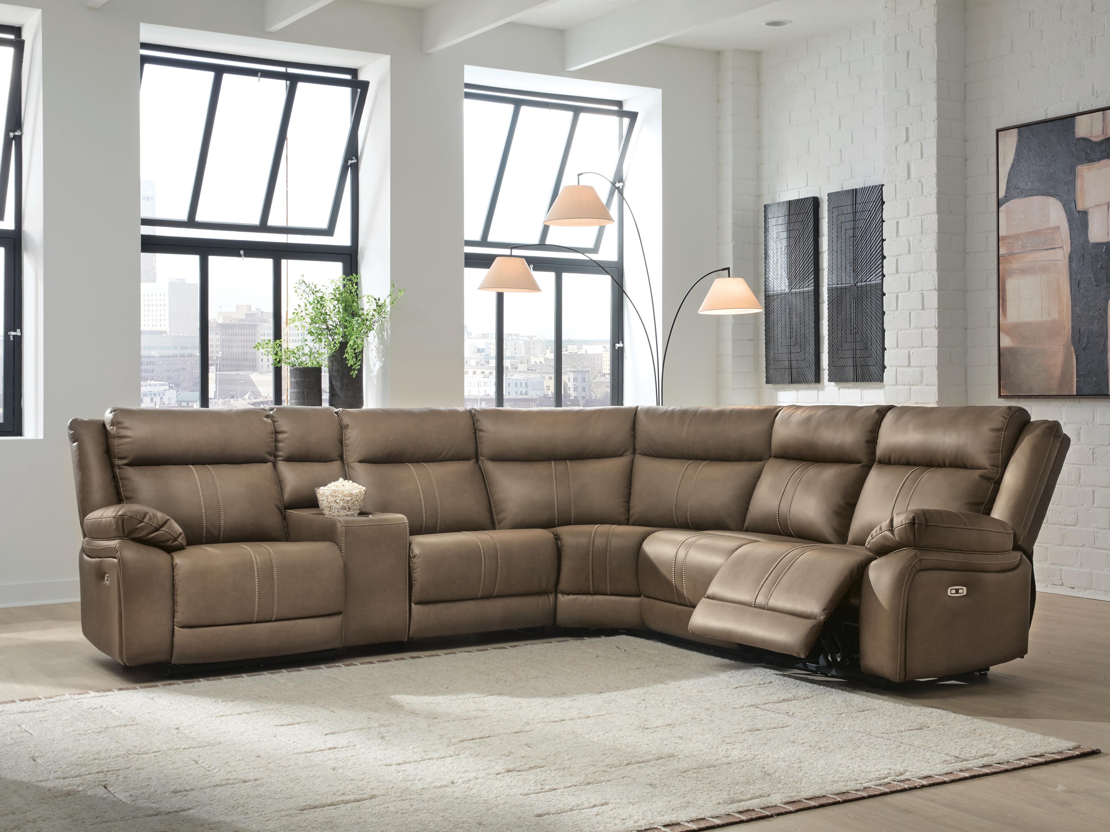 Max-Momentum Biscotti 6 Pc Power Reclining Sectional