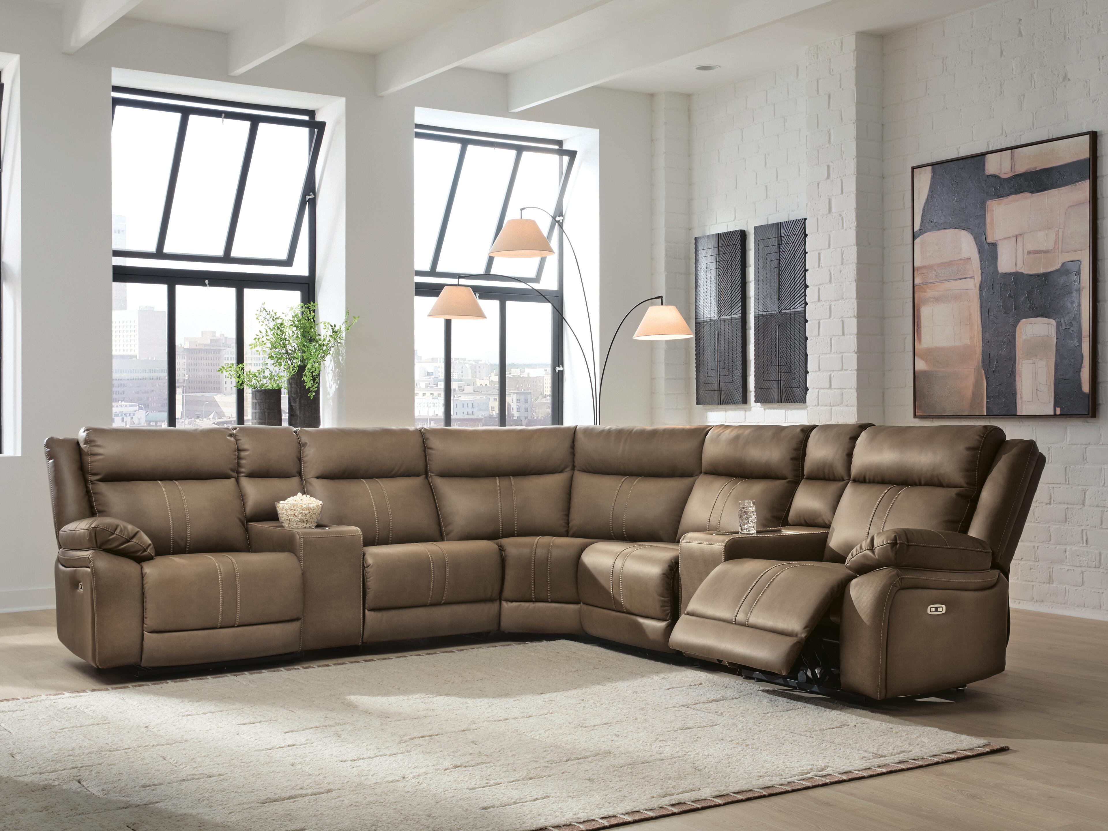 Max-Momentum Biscotti 7 Pc Power Reclining Sectional