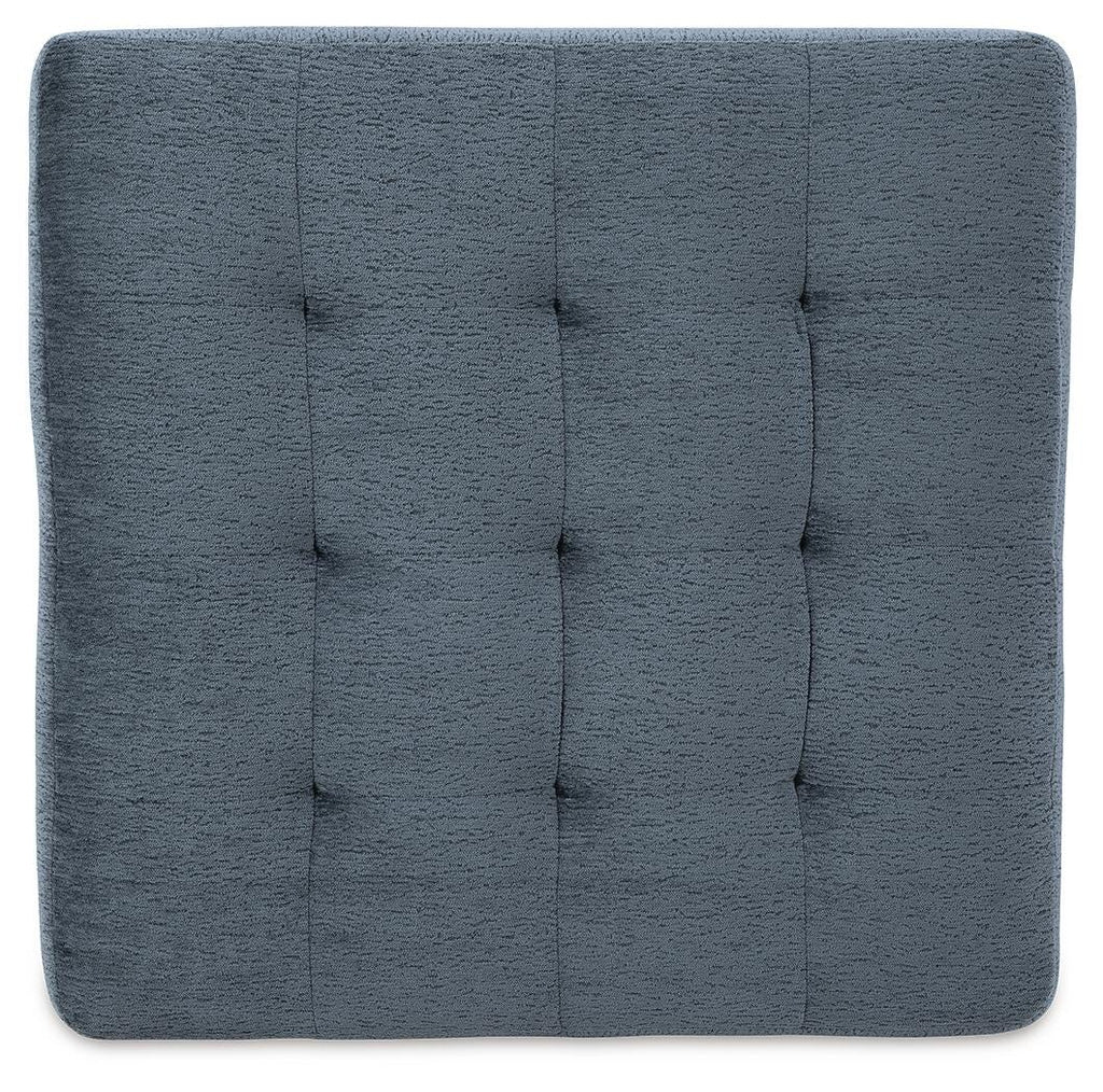 Maxon Place Navy 3-Piece Sectional and Ottoman