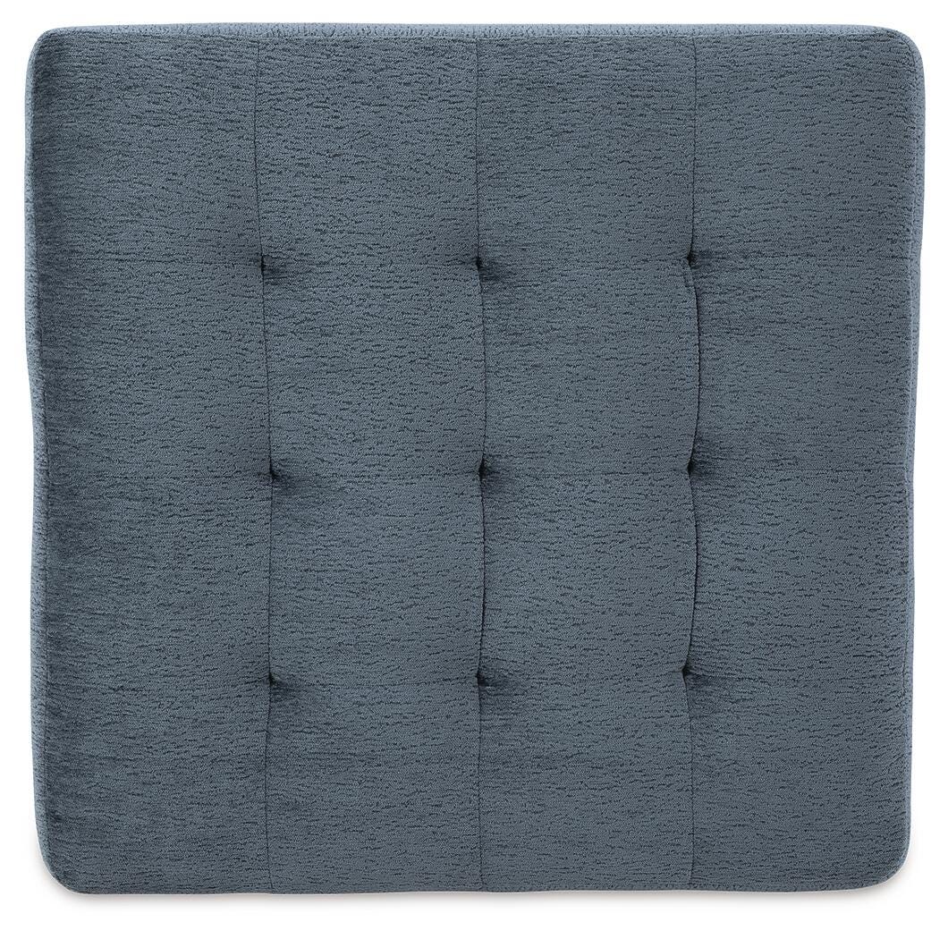 Maxon Place Navy 3-Piece Sectional and Ottoman