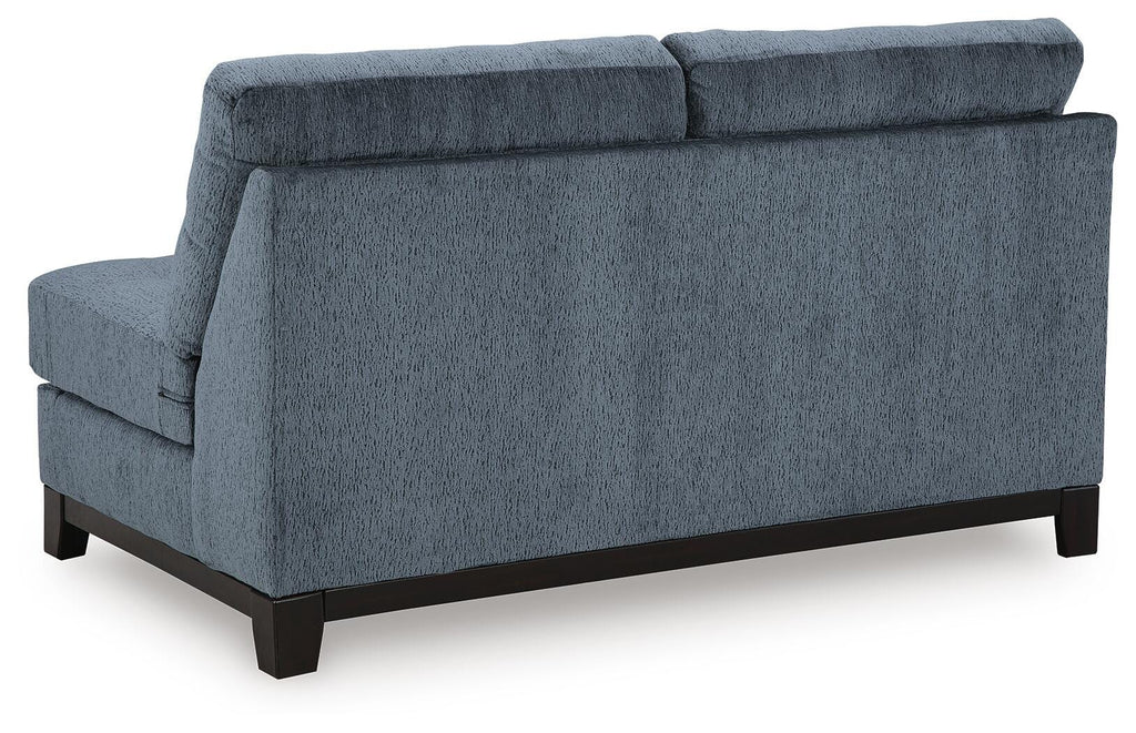 Maxon Place Navy 3-Piece Sectional and Ottoman