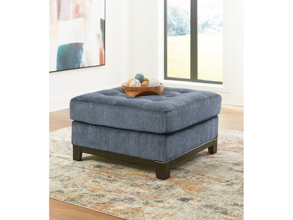 Maxon Place Navy Oversized Accent Ottoman