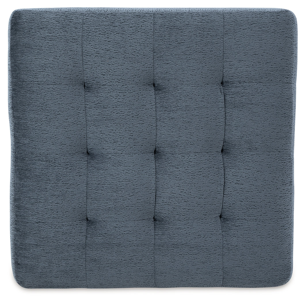 Maxon Place Navy Sofa and Oversized Accent Ottoman