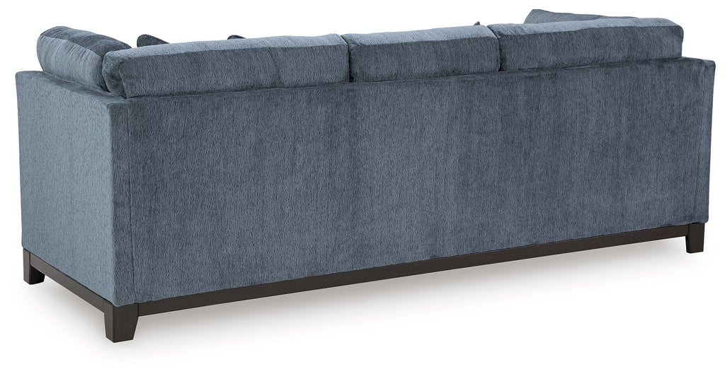 Maxon Place Navy Sofa and Oversized Accent Ottoman