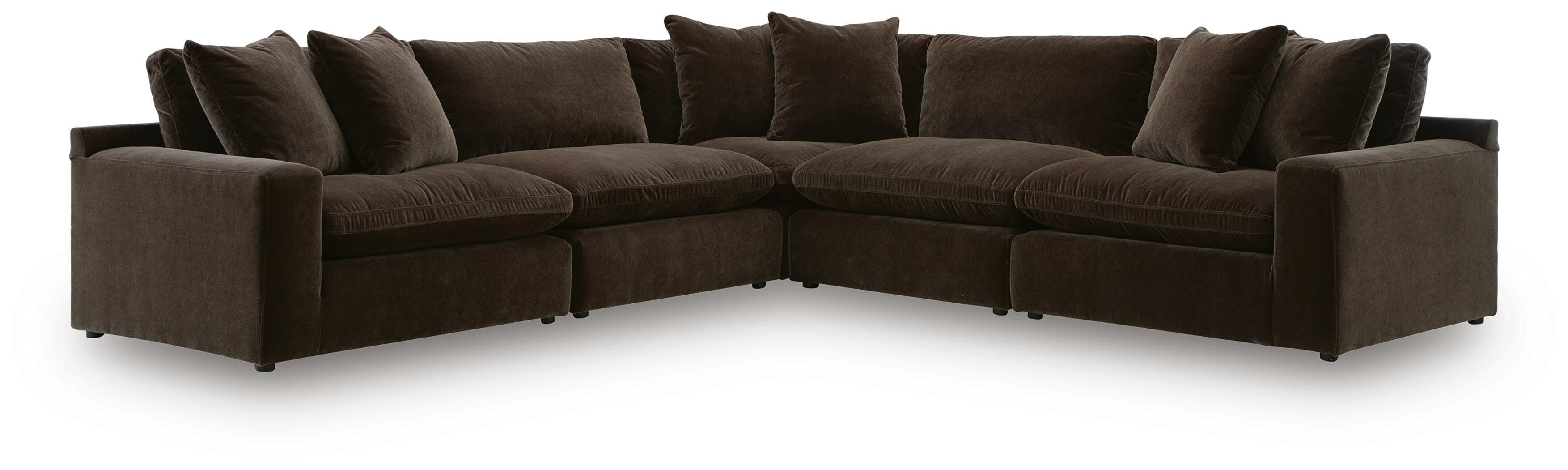 Maxton Heights Bittersweet 5-Piece Sectional