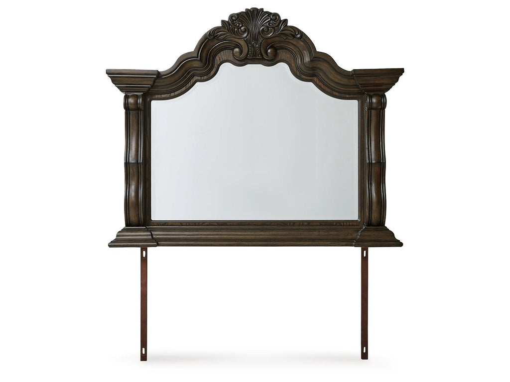 Maylee Bedroom Mirror, Dark Brown