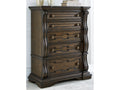 Maylee Dark Brown Chest of Drawers