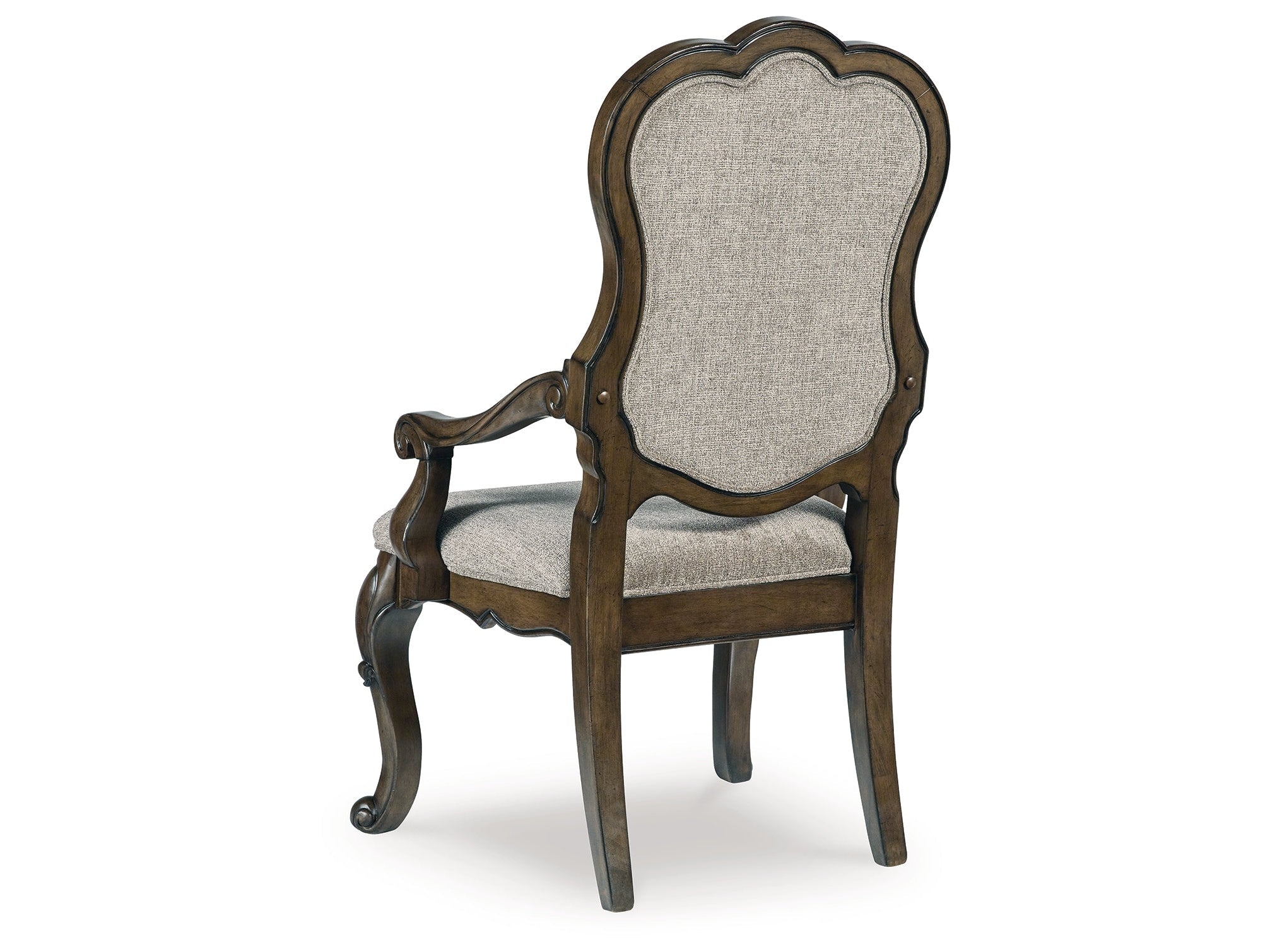 Maylee Dark Brown Dining Arm Chair (Set of 2)