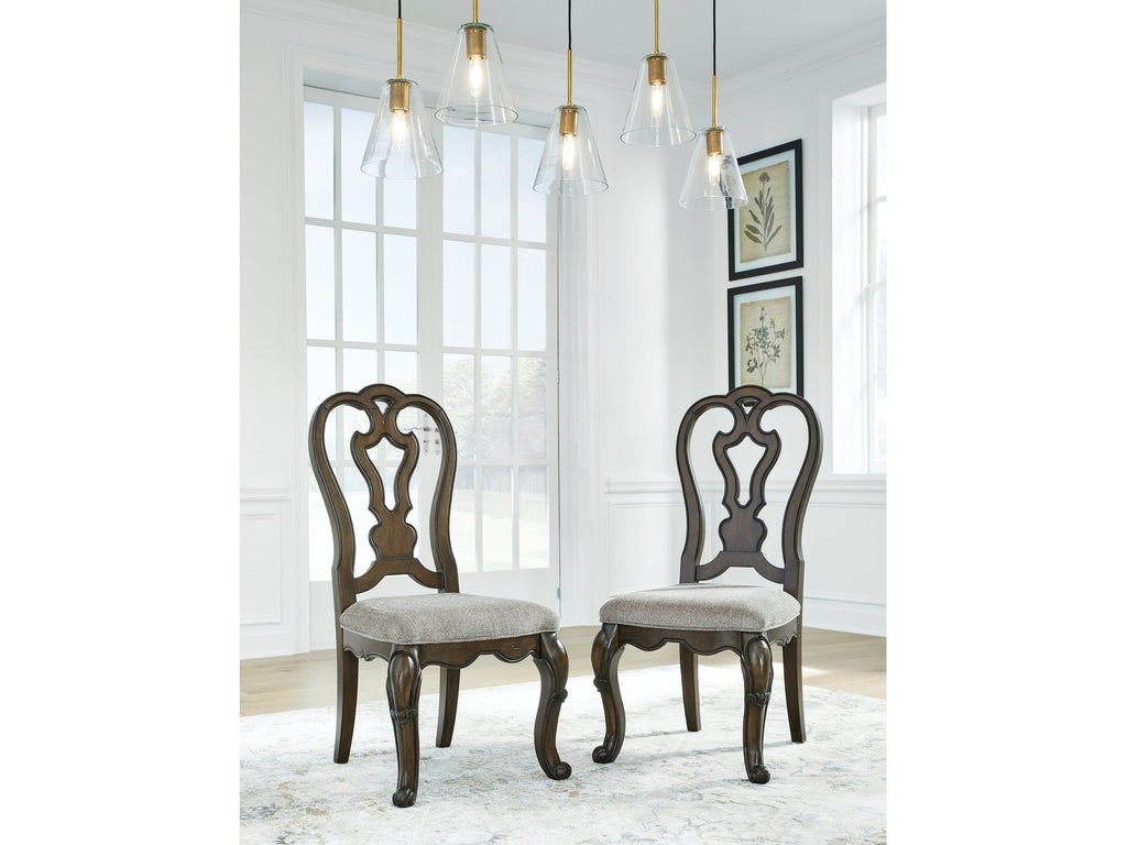 Maylee Dark Brown Dining Chair (Set of 2)