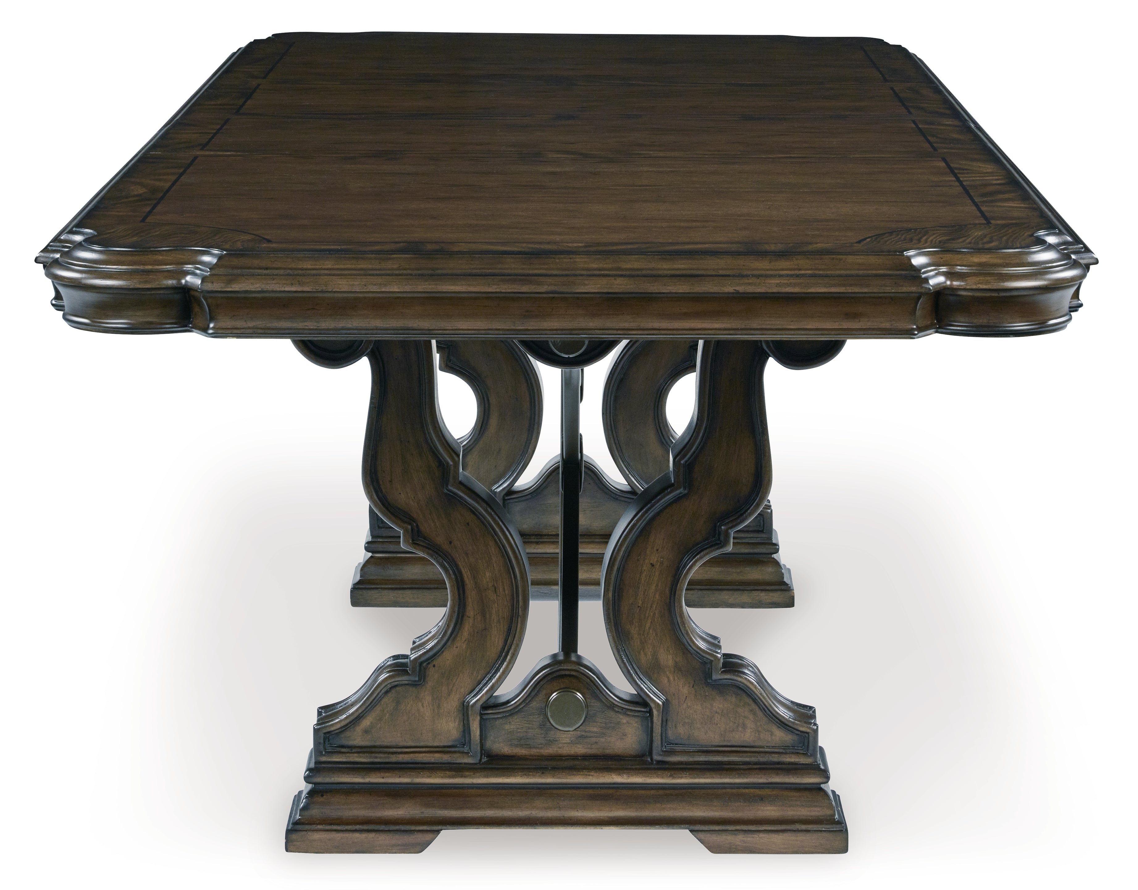 Maylee Dark Brown Dining Table, 2 Chairs and Bench