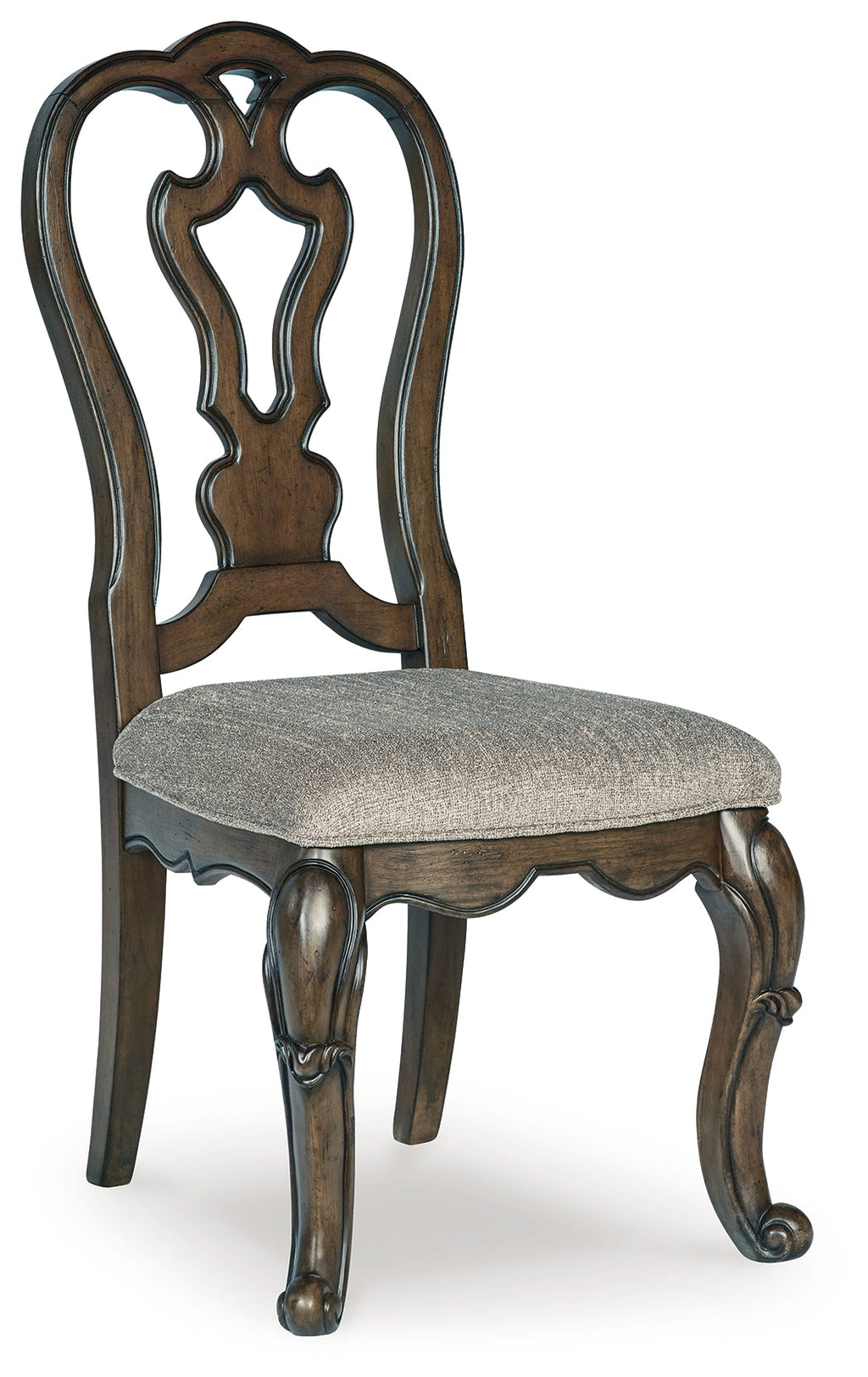 Maylee Dark Brown Dining Table, 6 Chairs and Bench